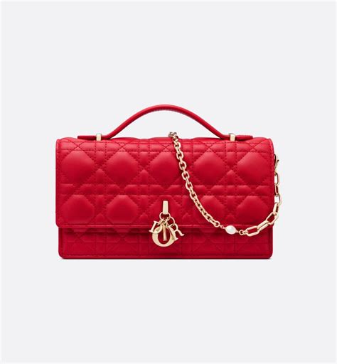 lady dior clutch top handle